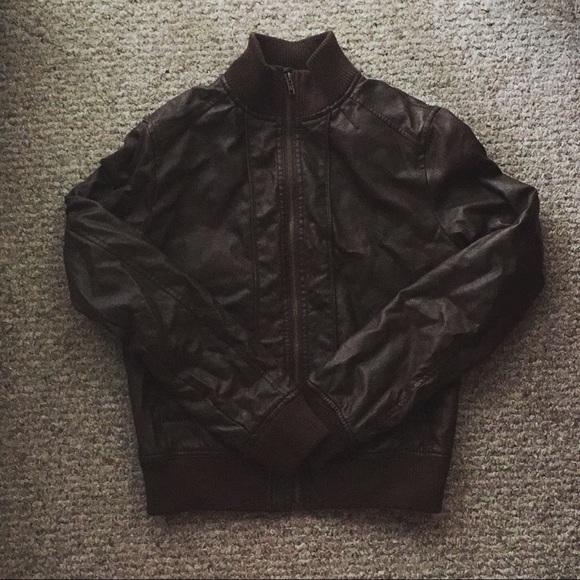 Xhilaration Faux Leather Jacket Brown. Size Medium - Picture 2 of 7